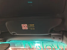 2002 Porsche Boxster Sun Visor Passenger Right Black Shade Panel Illuminated OEM