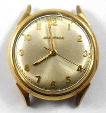 Vintage 1970 N0 Accutron 10KGF & SS Case Tuning Fork 214 Wrist Watch lot.wq