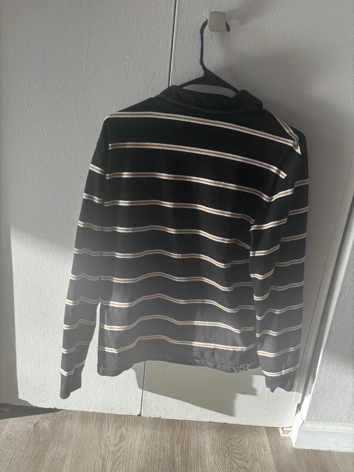 Camisa listrada masculina manga longa com colarinho 2022 APC - Imagem 2 de 4