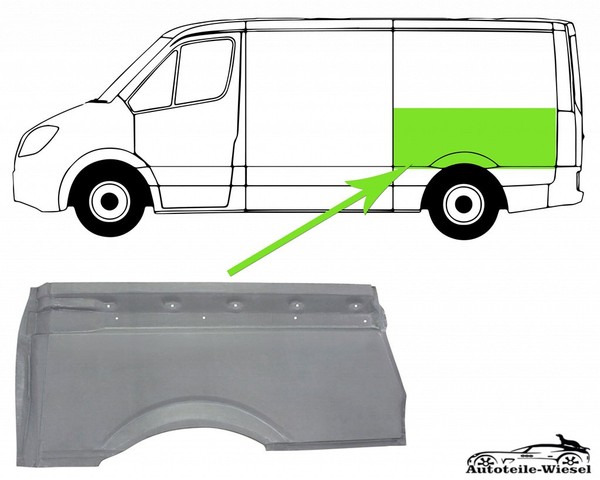 Reparaturblech KotflüGel Hinten Links Oben FüR Mercedes Viano Vito Bus 03-14-image