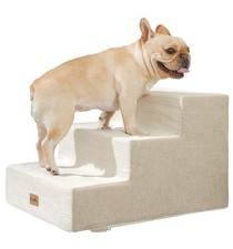 Made4Pets Dog Stairs for Small Dogs, Extra Wide Dog Steps for Bed Couch Sofa ...
