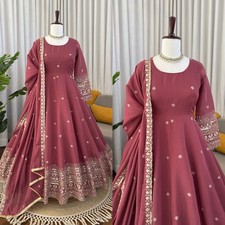 GOWN SALWAR KAMEEZ PAKISTANI INDIAN WEDDING PARTY WEAR DRESS BOLLYWOOD SUIT NEW