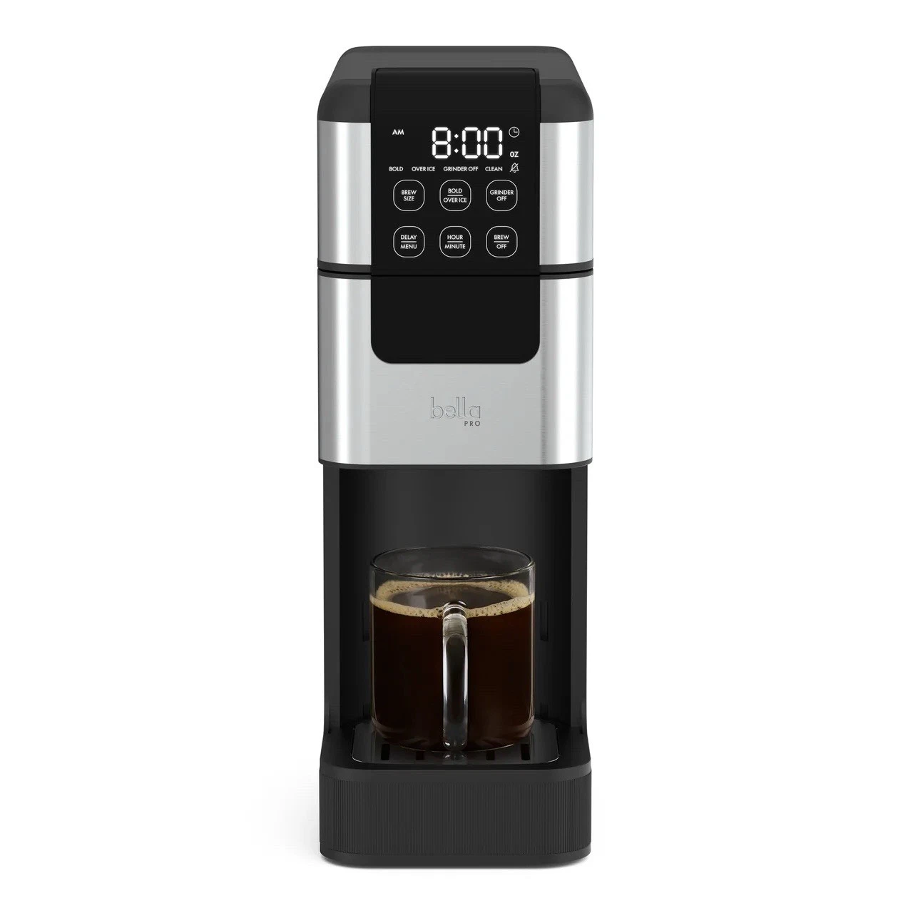 bella PRO Programmable Single-Serve Coffee Maker Integrated Burr Grinder Oatmilk
Opens in a new wind