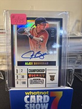 2017 Panini Contenders Championship Ticket Alex Bregman Auto /35 (RC) (AU)