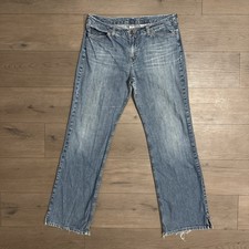 Lucky Brand Jeans Women’s 16 Blue 81 Relaxed Straight Dungarees Made In America