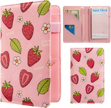 Pink Server Book Server Books for Waitress Waitress Book with 2 Zipper Pocket...