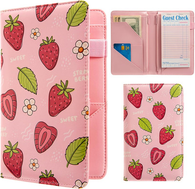 Pink Server Book Server Books for Waitress Waitress Book with 2 Zipper Pocket...