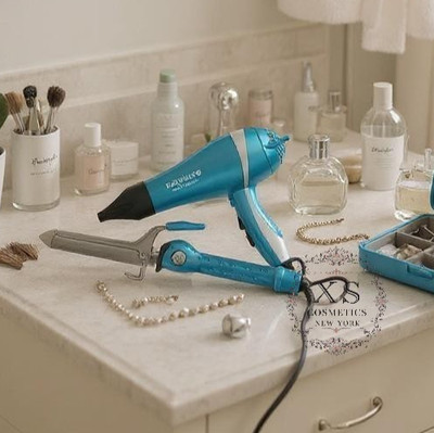BaBylissPRO Nano Titanium  Ionic Hair Dryer & 1'' Spring Curling Iron BNTPP68