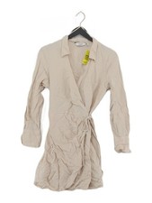 & Other Stories Wrap Midi Dress in Cream