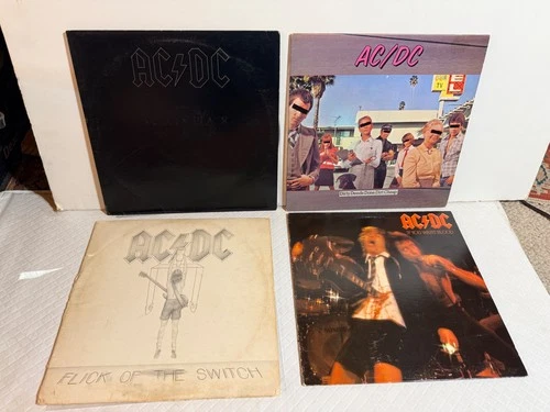 AC/DC record lot! Back in Black Dirty Deeds Flick of the Switch If you want blud