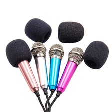 3.5mm Portable Studio Mic - Handheld Mini Microphone for Phone PC KTV Karaoke