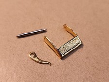 Super Nice 1960's Bulova Style NOS Gold-Tone Watch Band Buckle-14mm Interior