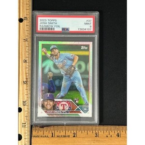 2023 Topps Josh Smith Baseball Card #37 Rainbow Foil Mint 9 Graded PSA