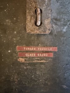 Vintage US Army Bridge Model Training Aid Kit Timber Trestle Class 50/80