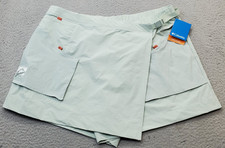 Columbia Cove Beach Utility Skort Womens XXL Green Adjustable Waist Wrap Front