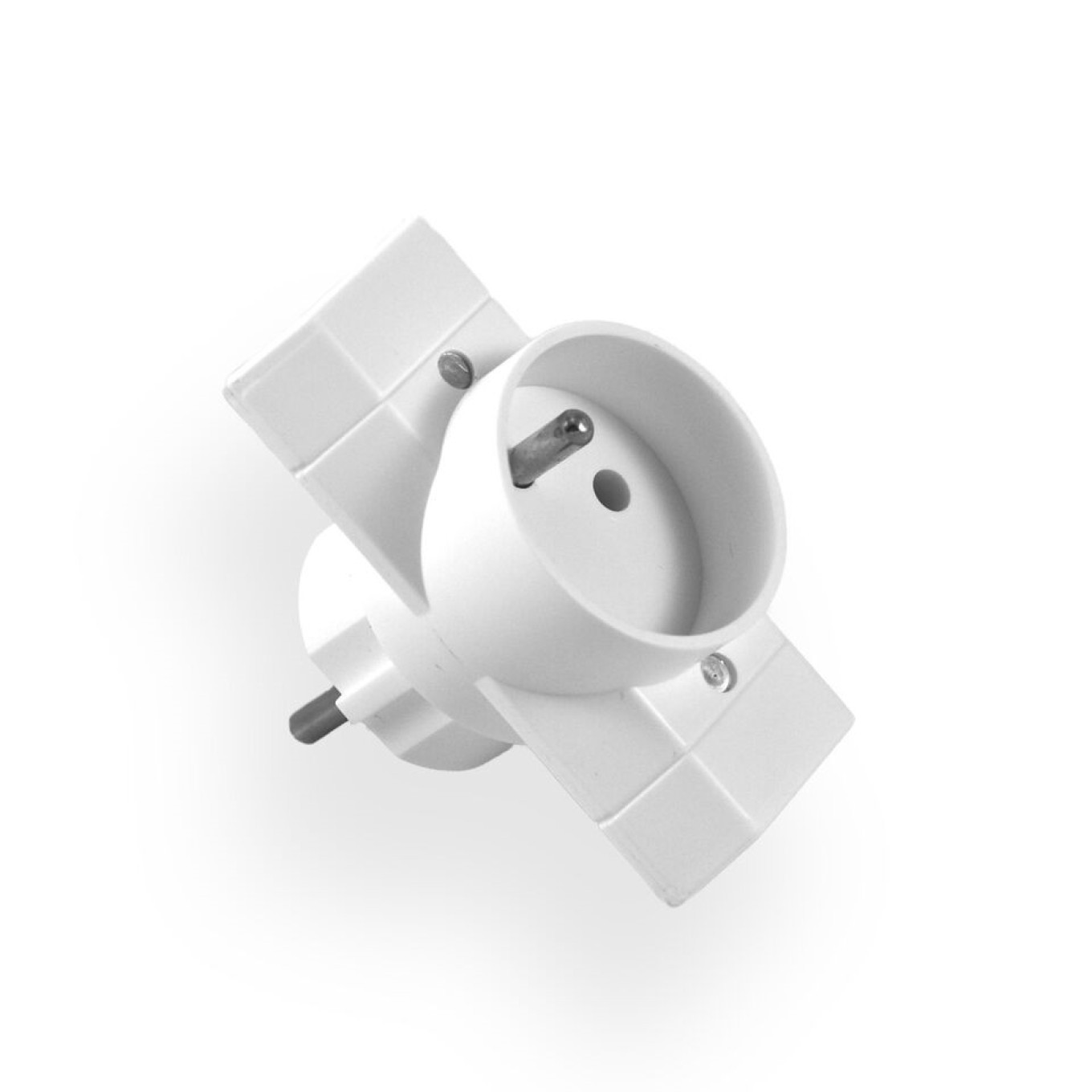 Plug distributor 1 socket z/u + 2 B/u sockets Euro R-21