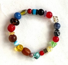 Stunning Bracelet Full of One Off Special Stone, Glass, Metal & Other Beads a