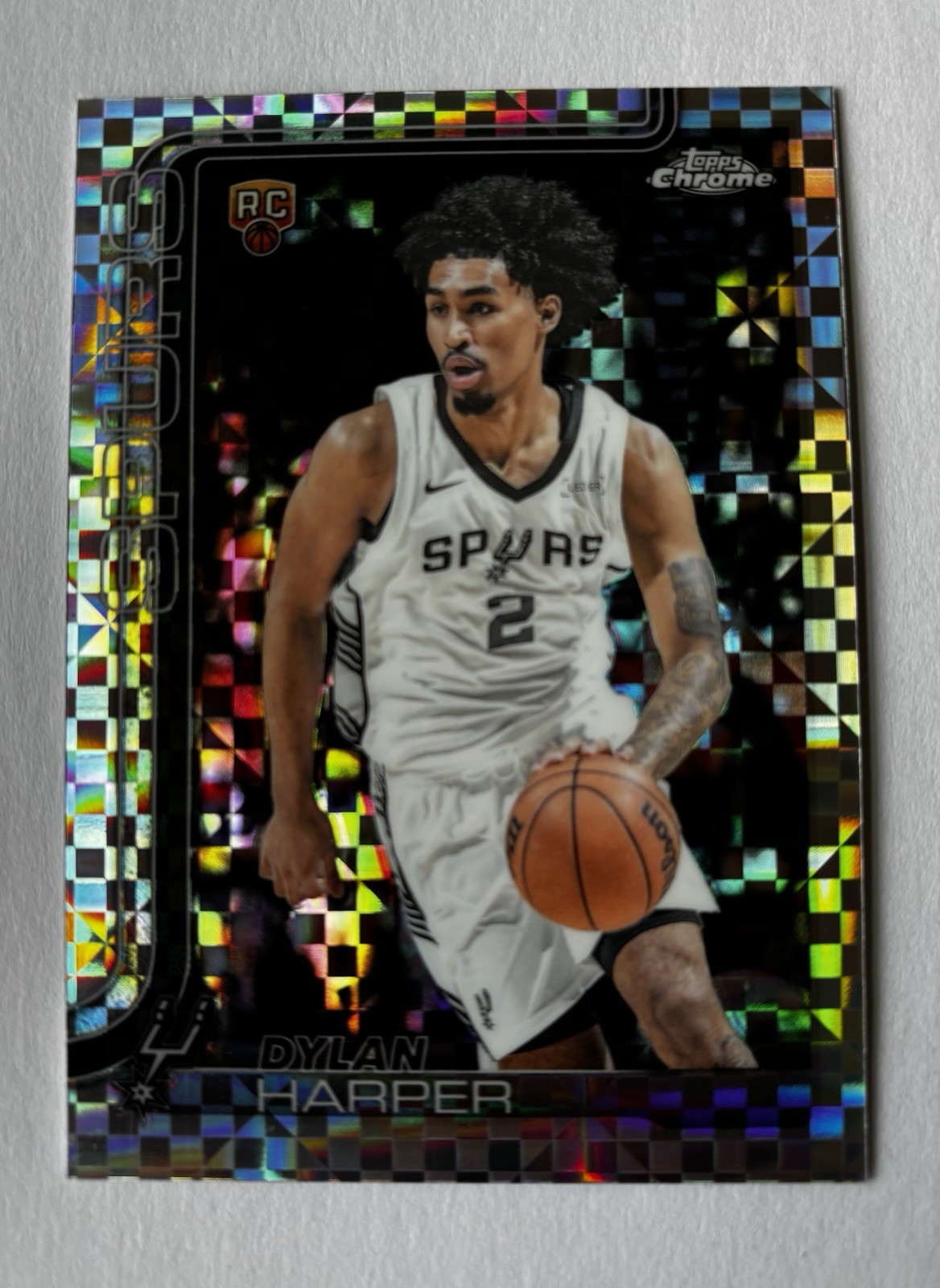 2025-26 Topps Chrome - Dylan Harper #252 X-Fractor (RC)