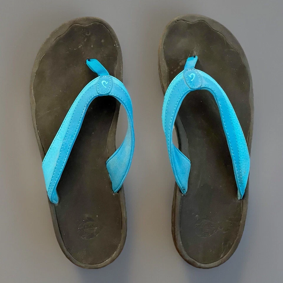 Босоножки женские OluKai OHANA 10 нейлон 20110-6VEE океанский синий бирюзовый цвет - Изображение 2 из 4