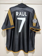 Raul #7 Mens LARGE Adidas Real Madrid Officia...