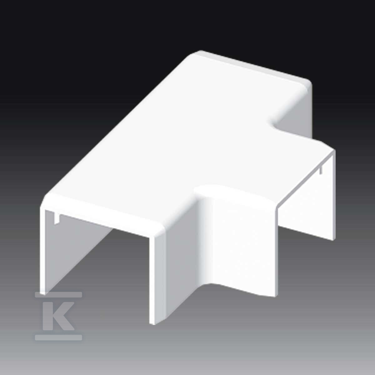 KOPOS 8934 HB Cable Duct Stub Connector White RAL 9003 1 Piece - Image 3
