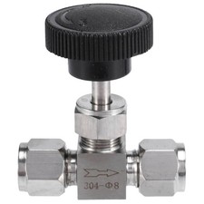 Adjustable Needle  O.D 8mm Tube Stainless Steel 304 High Pressure Acid4313