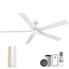 72" Large Smart Ceiling Fan with Lights Remote,Silent DC Motor,Control via Vo...