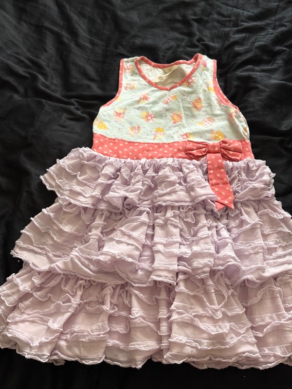 Matilda Jane Girls Brilliant Daydream Let’s Eat Cake Dress Size 10 Cupcake