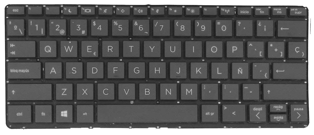 HP761 Replacement single key for HP Probook X360 11 G5 G6 EE, X360