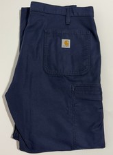 Carhartt Men's Relaxed Fit Pants 40x30 Navy
