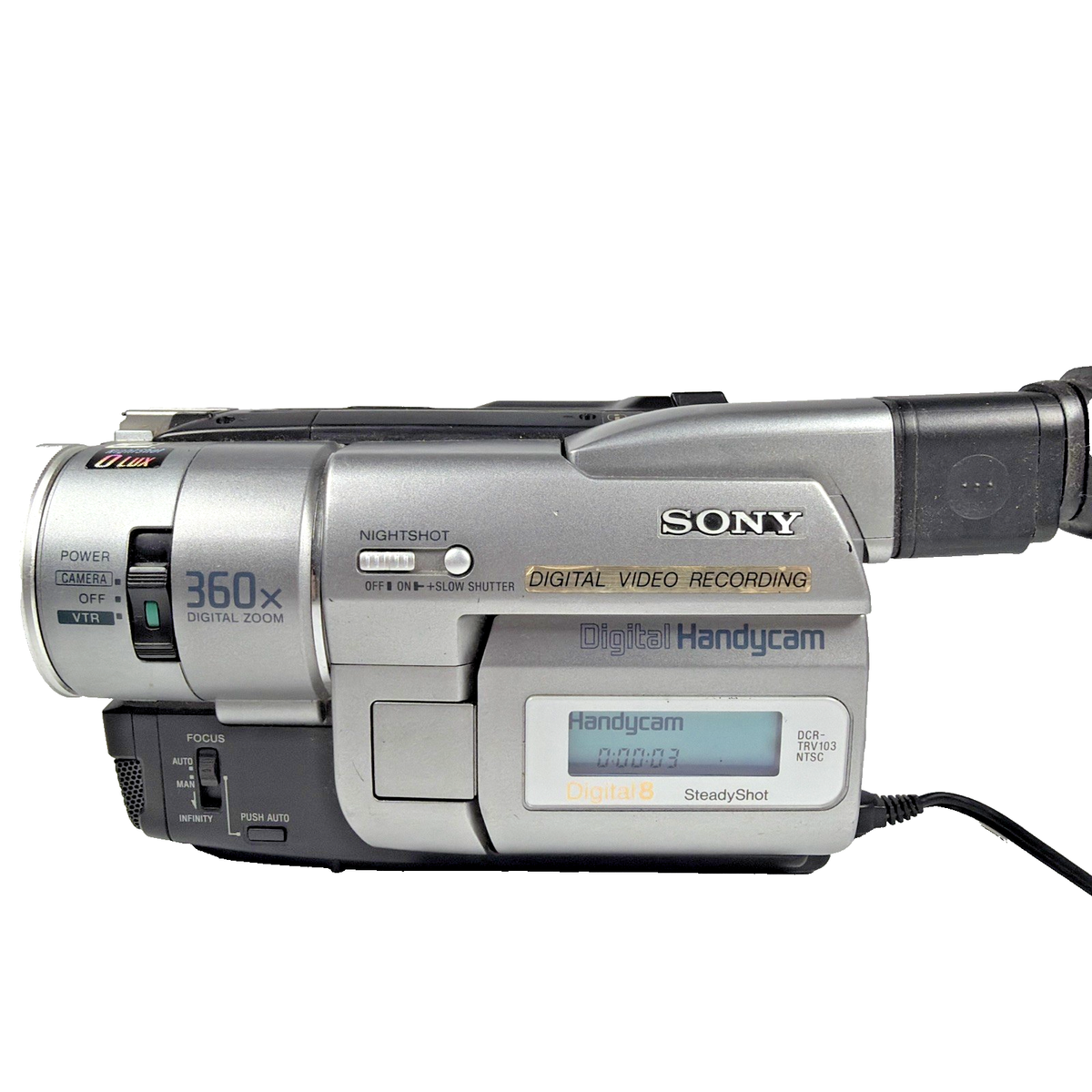 Sony DCR-TRV103 Digital8 Hi8 8mm Video8 Camcorder NTSC With AC