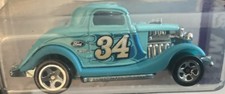 2013 Hot Wheels ‘34 Ford 3 Window, Showroom, Light Blue