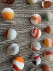 Original Antique Vintage Old Marbles Lot Swirl Agate? Orange Lot Of 24 15.5 MM — photo 8