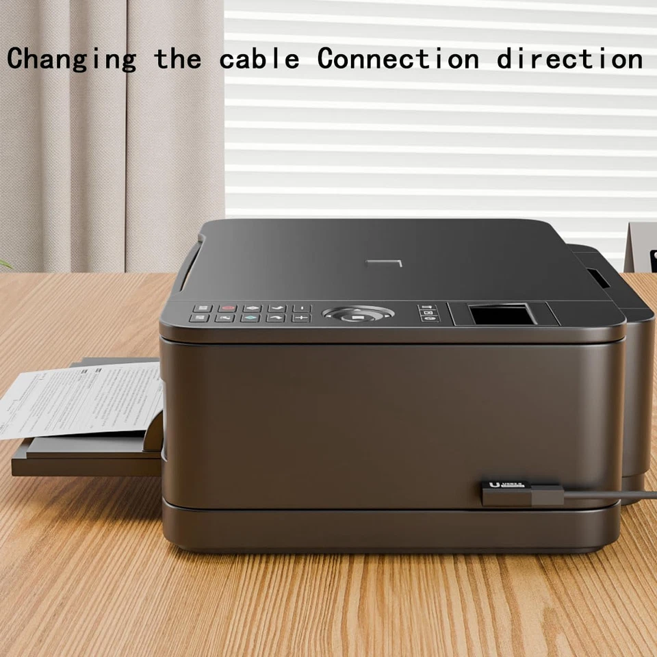 Type-B Male USB 2.0 to Female Extension Adapter Left+Right+Up+Down Angled Each H - Image 4 of 4