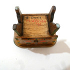 BARBARA DAVIS & MARY GRADY O'BRIEN DOLLHOUSE MINIATURE HAND PAINTED WOODEN STOOL — photo 4