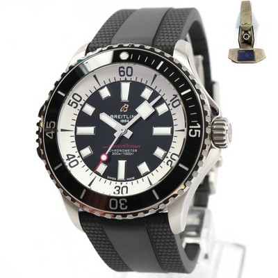 Breitling Superocean 46 A17378211B1A1 46MM Black Dial Steel Box Booklets