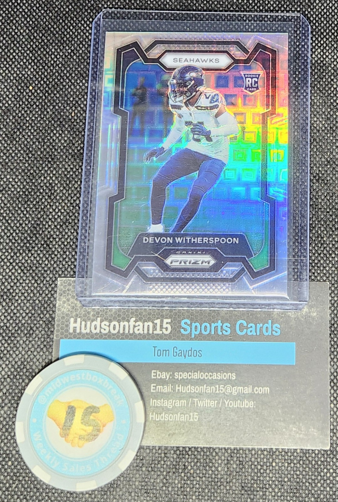 Devon Witherspoon 2023 Panini Prizm #389 Rookie Pandora Prizm 122/400 Seattle