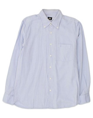 ROCCOBAROCCO Mens Shirt Size 43 17 Large Blue AF07