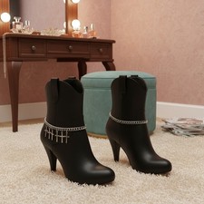 Women Silver Metal 2 Boot Chain Bracelets Shoe Multi Cross Anklet Charm USA MADE