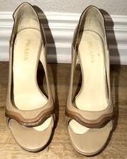 vintage Y2k PRADA Leather High Heels 3 Shades...