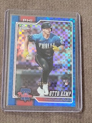Otto Kemp /150 X-Fractor RC - 2026 Topps Chrome Rookie Philadelphia Phillies 229