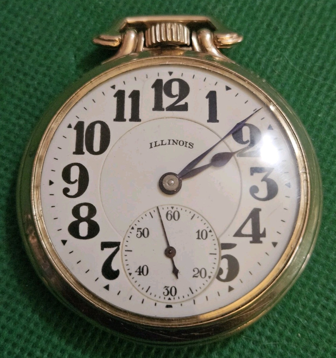 ILLINOIS BUNN SPECIAL 21J  Type III 60 HOUR  POCKET WATCH  107 Case