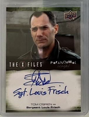 2019 UD X-Files UFO s & Aliens Autograph Tom O'Brien as Ser Louis Frisch