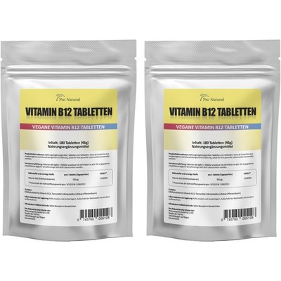 METHYL VITAMIN B12 - 360 Tabletten (vegan) á 500 mcg Methylcobalamin B-12
