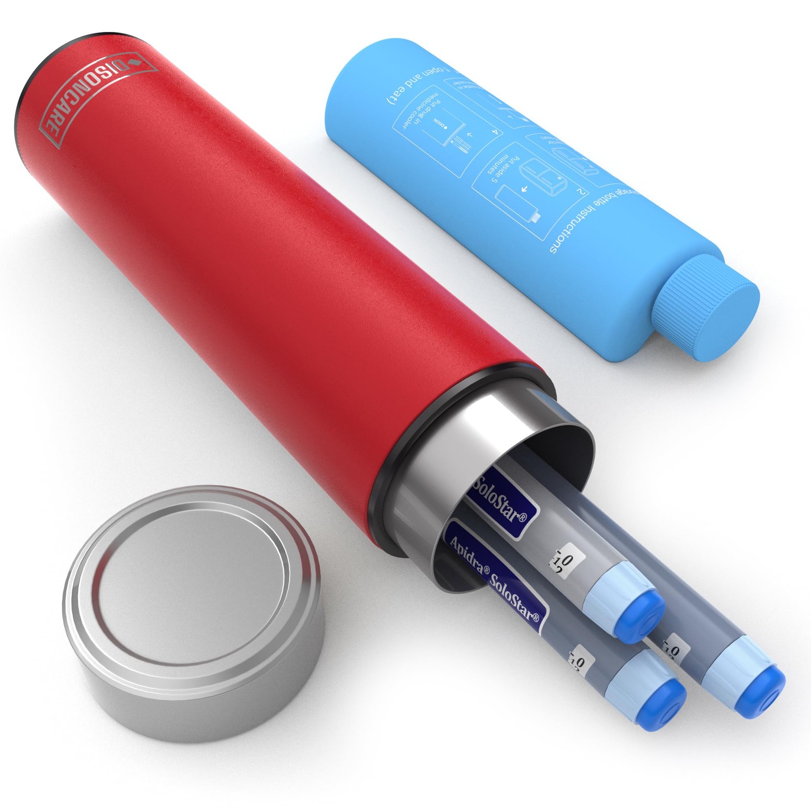 60H Insulin Pen Kühltasche 2-8 Grad Medikamente Kühltasche für Reisen TSA kle...