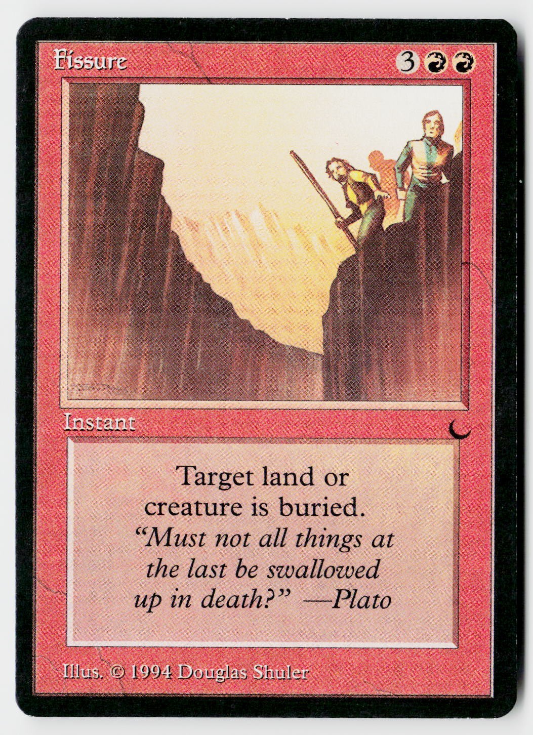 MTG The Dark 1994 Fissure Near Mint or Better