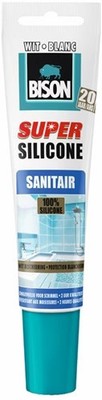 Bison super silicone sanitair wit tub 150ml*6 nlfr - 6300994 - 63