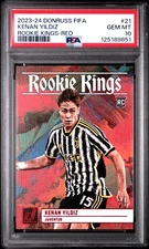 2023-24 PANINI DONRUSS FIFA RC KINGS RED #21 KENAN YILDIZ PSA 10
