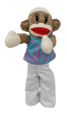 Maxxie The Original Sock Monkey in Clothes 2012 Girl 11" Plush Stuffed Animal