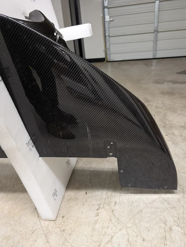 670175067 2022 Maserati MC20 Lower Front Bumper / Splitter Carbon Fiber Take Off